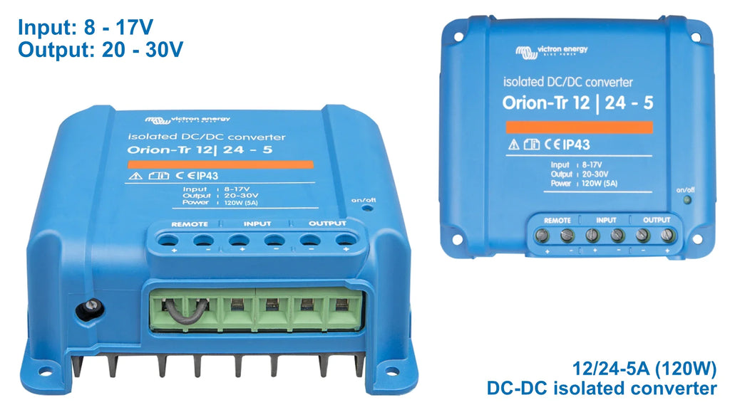 DC DC Converters: step up/down transformers for 12V, 24V & 48V DC-DC