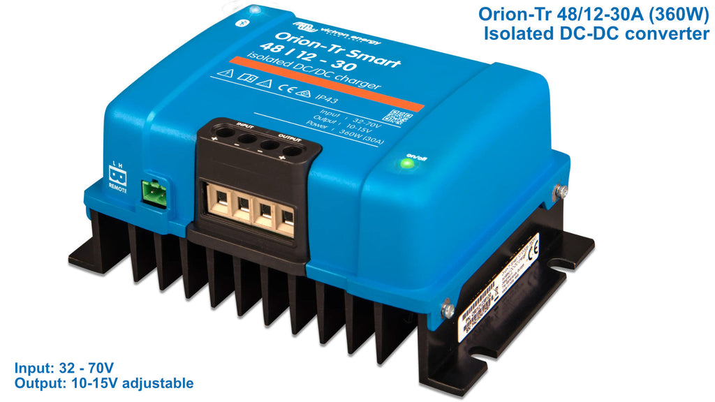 DC DC Converters: step up/down transformers for 12V, 24V & 48V DC-DC