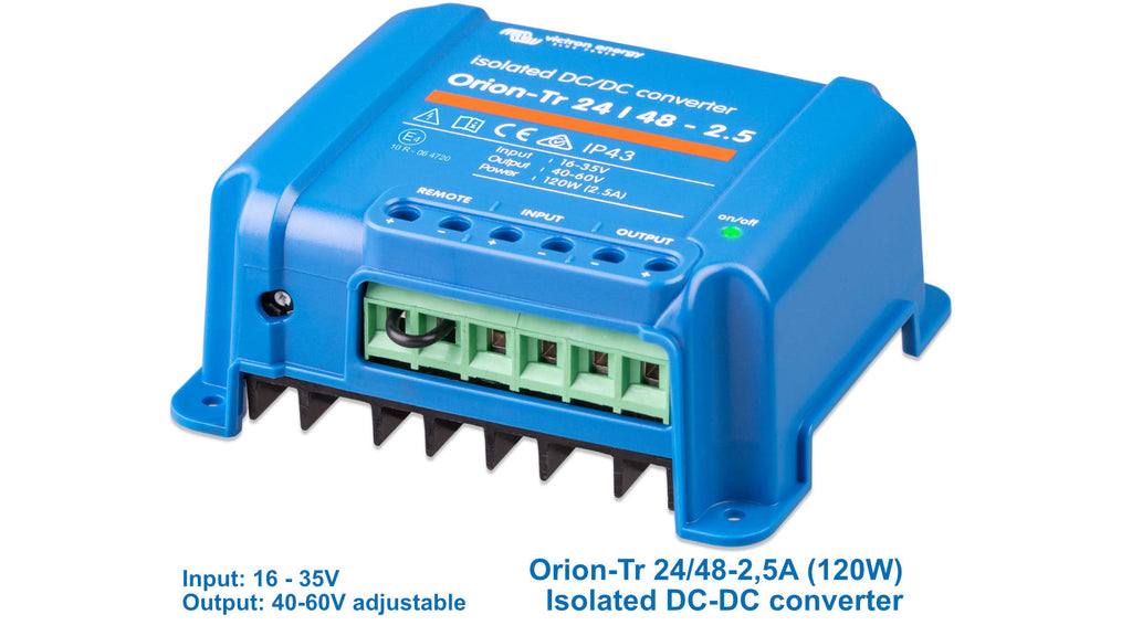 DC DC Converters: step up/down transformers for 12V, 24V & 48V DC-DC