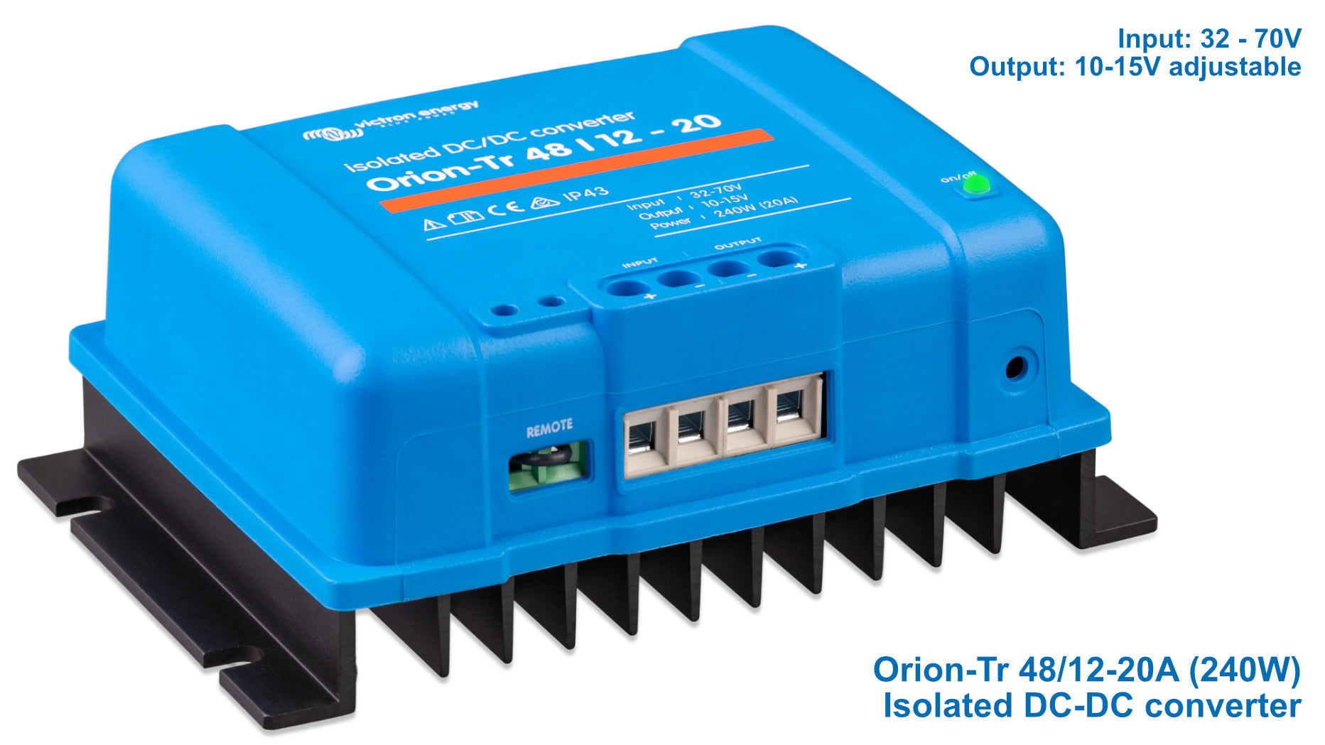 DC DC Converters: step up/down transformers for 12V, 24V & 48V DC-DC