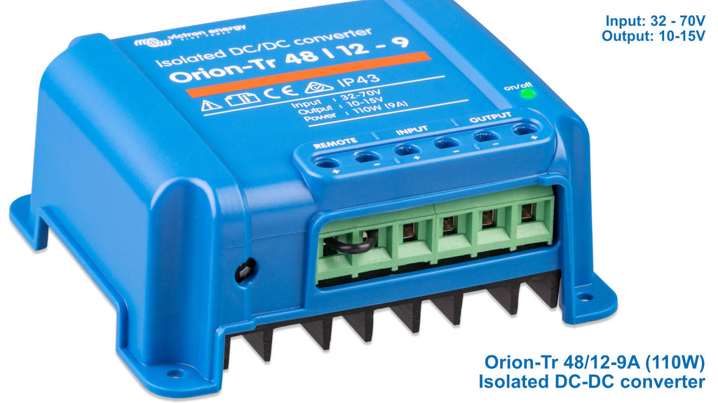 DC DC Converters: step up/down transformers for 12V, 24V & 48V DC-DC