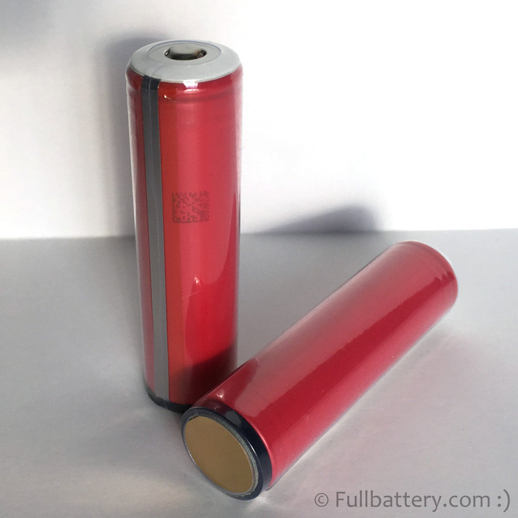 NCR18650GA Protected Button Top 18650 lithium cell; 5A, 3500 mAh