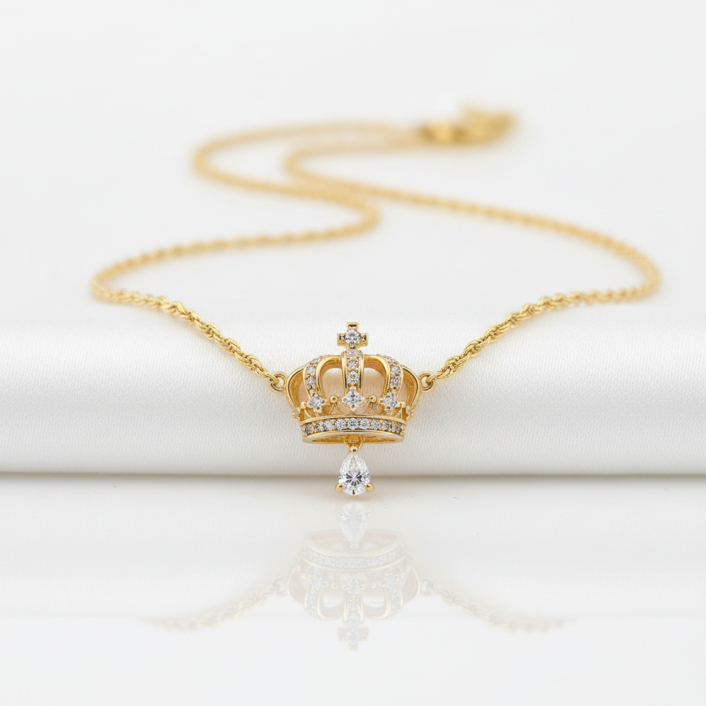 Collar Corona Dorada